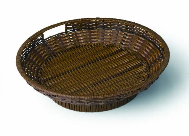 KAWAJUN (JA414)圓形仿籐樹脂籃底座F45H50濃茶 歷史價格詳細信息