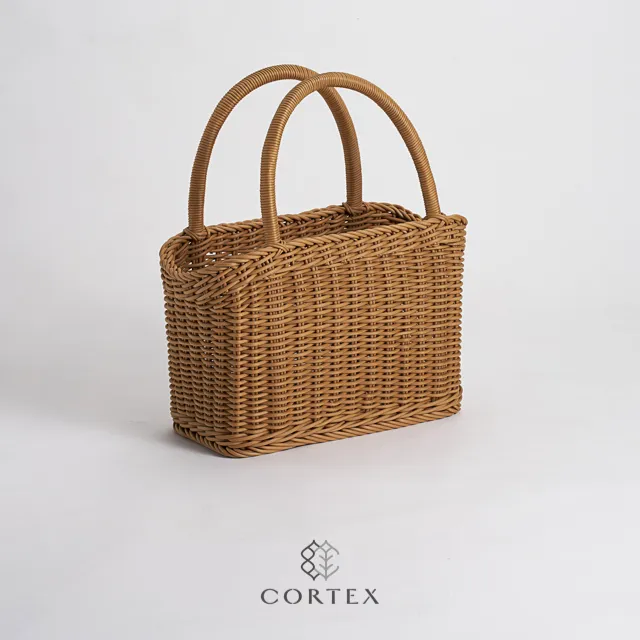 CORTEX 雙提把長方型編織籃W41-卡其色 歷史價格詳細信息