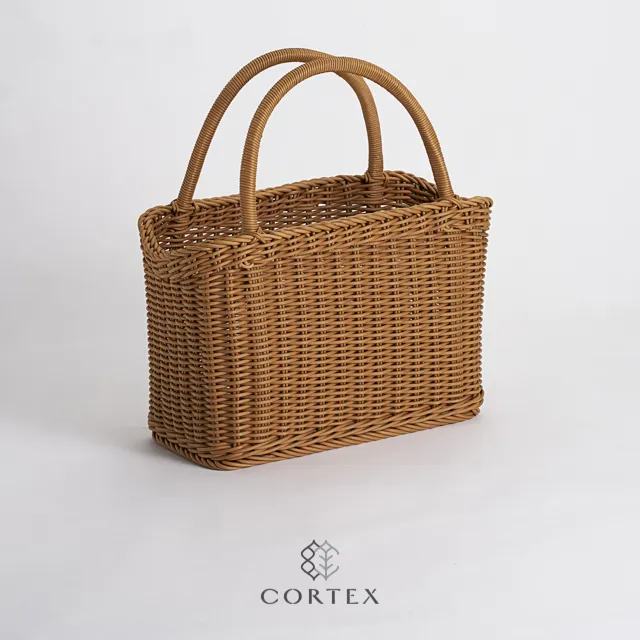 CORTEX 雙提把長方型編織籃W41-卡其色 歷史價格詳細信息