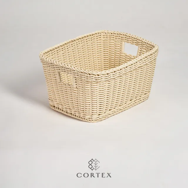 CORTEX 可水洗PP藤籃 - 烘焙麵包陳列籃 方型31cm 卡其色 歷史價格詳細信息