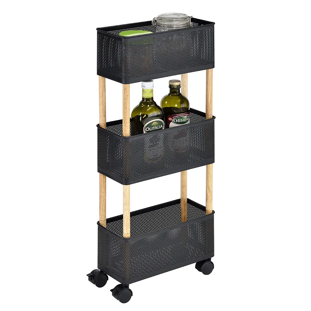 【洋翊】間約風 黑色鐵製雙層收納架/瓶罐架 歷史價格詳細信息