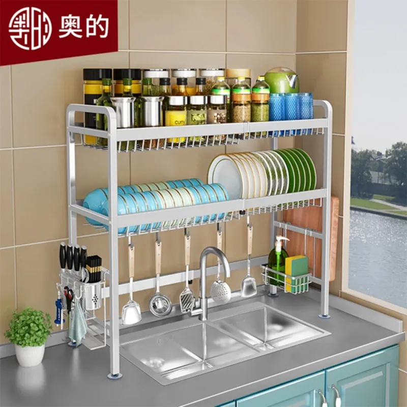 【奧的】304不銹鋼廚房置物架 兩層整套 歷史價格詳細信息