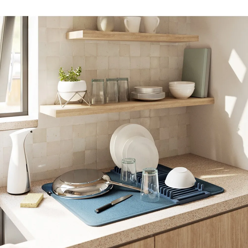 Umbra Udry吸水墊+碗盤瀝水架(昏灰50.8cm) 歷史價格詳細信息