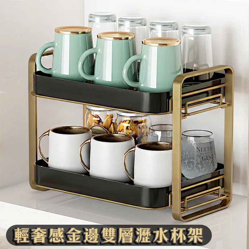 置物架 輕奢雙層壁掛式肥皂盒 高顏值不積水浴室皂盒 家用帶瀝水盤香皂盒 歷史價格詳細信息