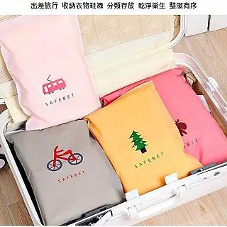 夾鏈袋可愛 夾鏈袋 毛巾收納袋 20*14 雙層20絲藍色拉環磨砂自封袋 旅游洗漱品包裝袋 歷史價格詳細信息