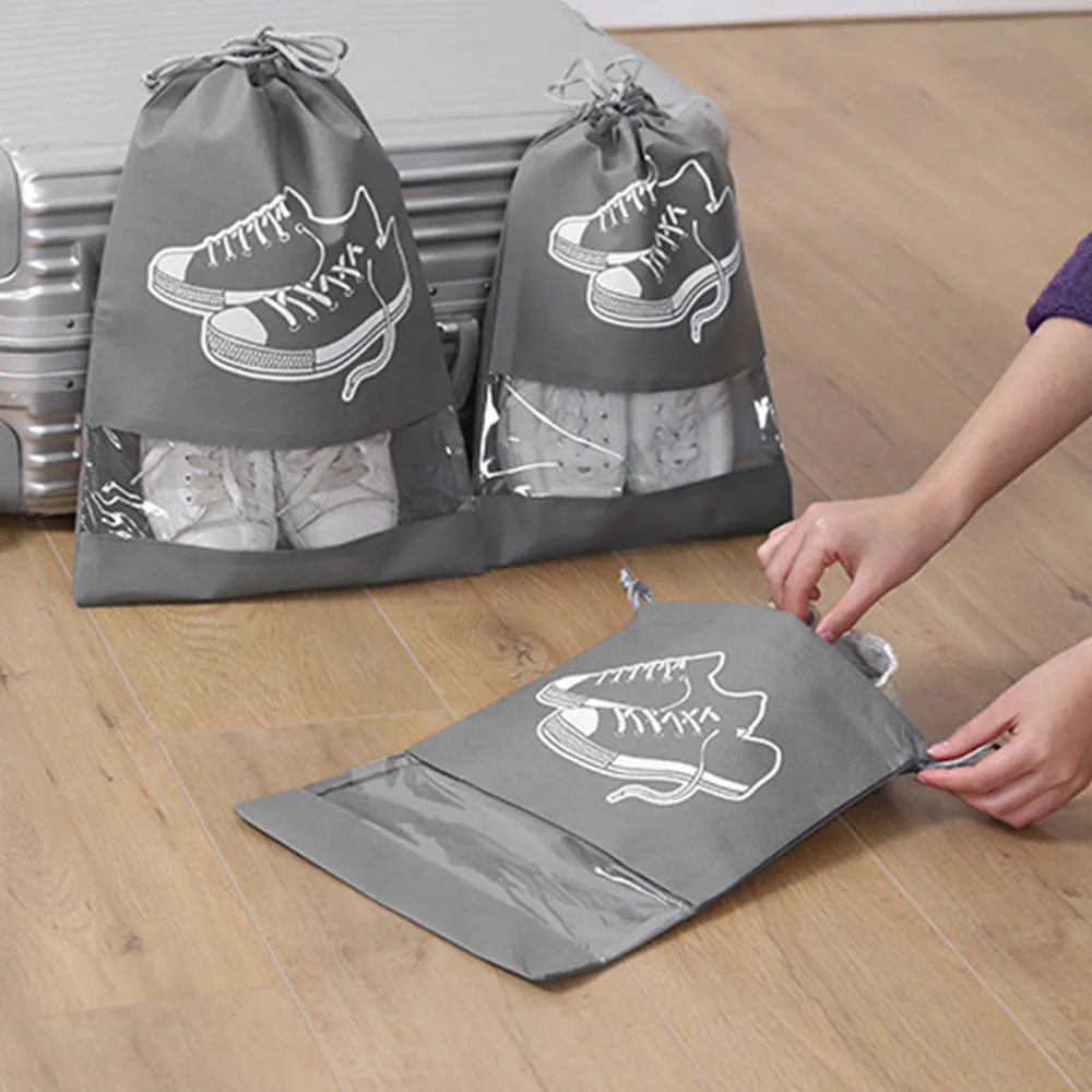 旅行鞋子收納袋 男女可視防潮鞋袋戶外運動鞋包便攜大容量收納包  批發 歷史價格詳細信息