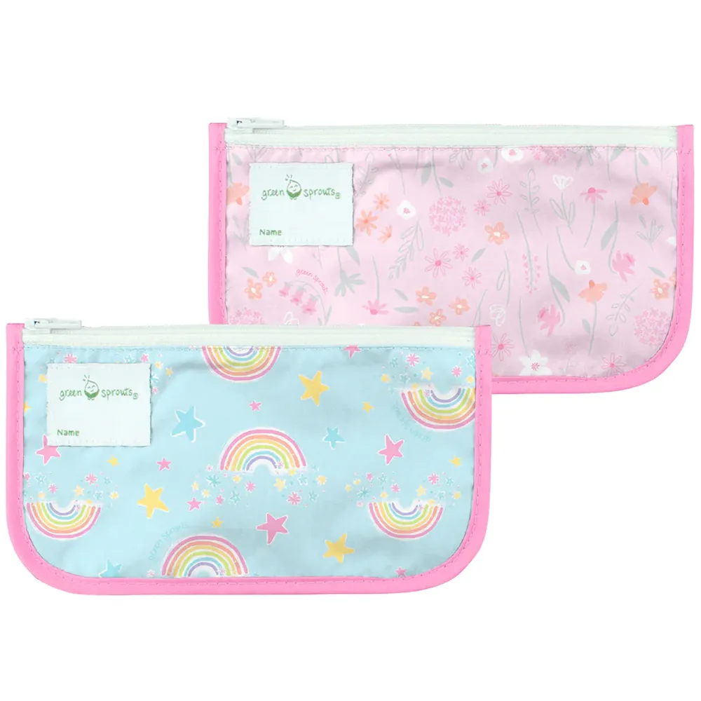 美國 green sprouts 小綠芽食物袋/零食袋/小物收納袋(固齒器/奶嘴) 2入組_天鵝湖_GS165374-AS 歷史價格詳細信息