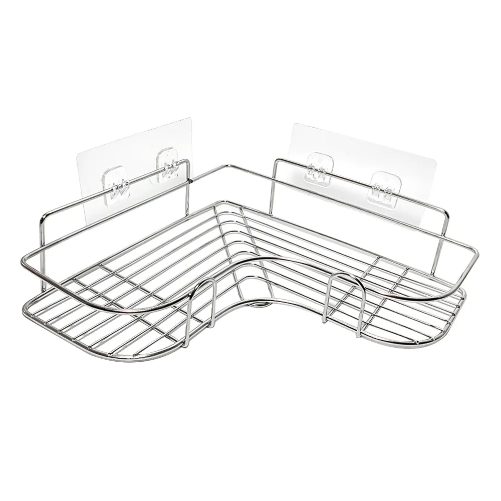 免釘不鏽鋼三角置物架 (馬桶廁所浴室置物架/廚房收納架/衛生紙架/壁掛不鏽鋼收納架/牆壁置物架) 歷史價格詳細信息