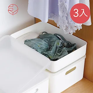 【日本霜山】無印風霧面附蓋扁形收納盒-L-3入 歷史價格詳細信息