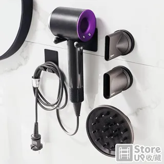 304不鏽鋼吹風機架 附插頭架 置物掛勾 免打孔掛架 收納架 歷史價格詳細信息