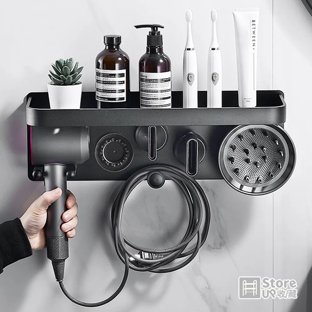 太空鋁吹風機架 收納+掛勾 免鑽牆 歷史價格詳細信息