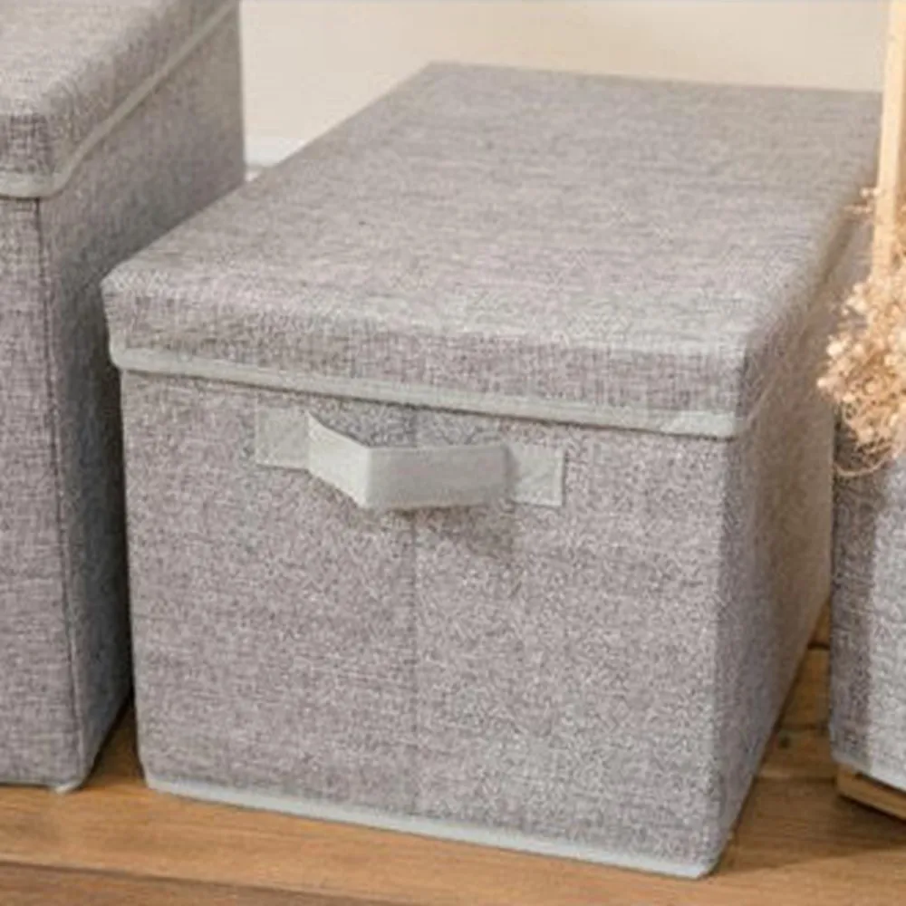 收納整理箱 棉麻掀蓋拉繩 玩具雜物收納 衣物儲物箱 日式棉麻印花可掀蓋摺疊收納箱(3色) NC17080090 台灣現貨 歷史價格詳細信息