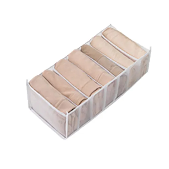 7分格網紗衣物分隔收納袋 內衣褲收納盒衣櫃分格收納分隔收納盒抽屜置物盒可折疊收納OA1701D-1 現貨 廠商直送 歷史價格詳細信息