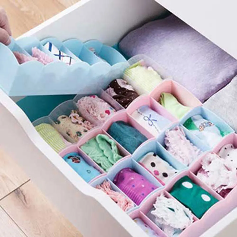 塑膠內衣收納盒 裝內褲襪子內衣盒 家用分格收納箱 宿舍整理神器 歷史價格詳細信息