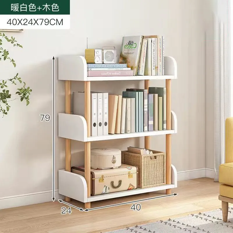 書架簡易落地書櫃分層架子靠牆置物架臥室收納架展示架小型書櫃zb 歷史價格詳細信息