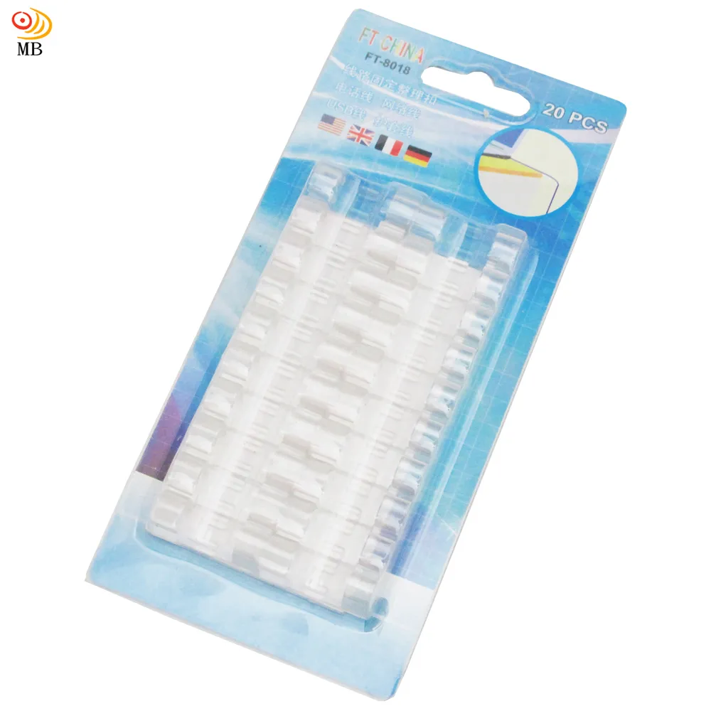 透明電線固定器 20個裝 超大號 理線器 集線器 延長線收納 插頭掛 歷史價格詳細信息