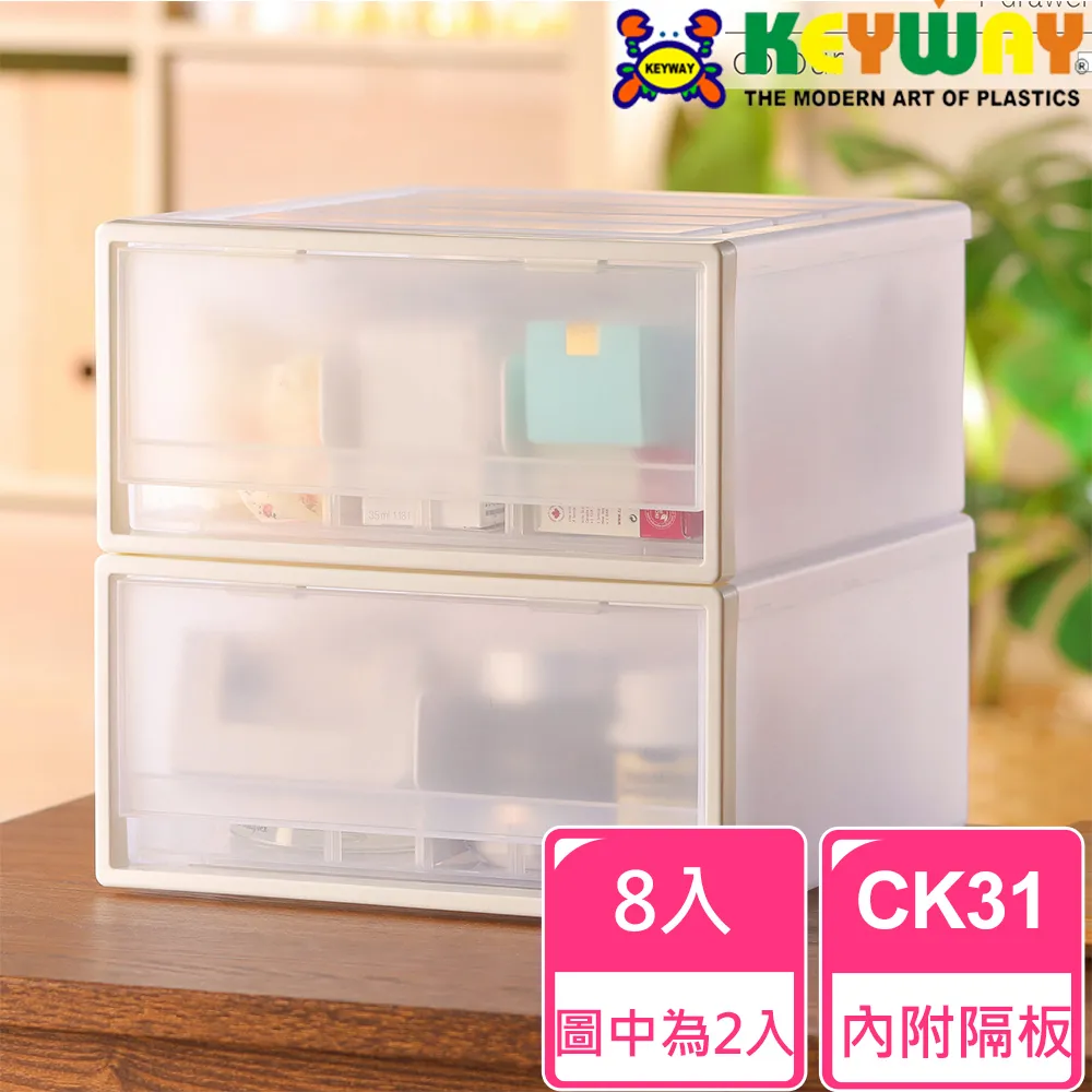 聯府keyway抽屜收納箱CK31 4入 歷史價格詳細信息