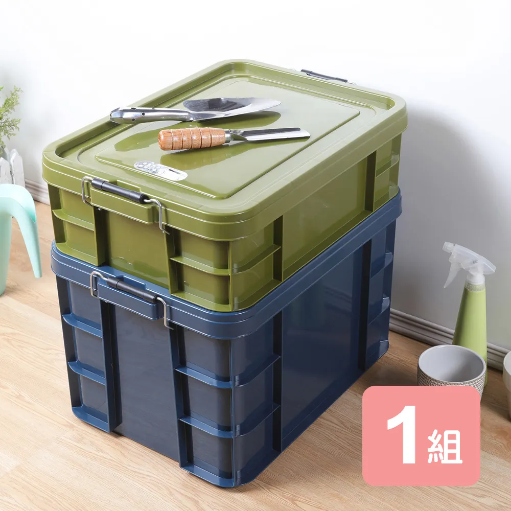 《真心良品》KEYWAY工業風強固型掀蓋式附輪整理箱(21L+45L)-2入組 歷史價格詳細信息