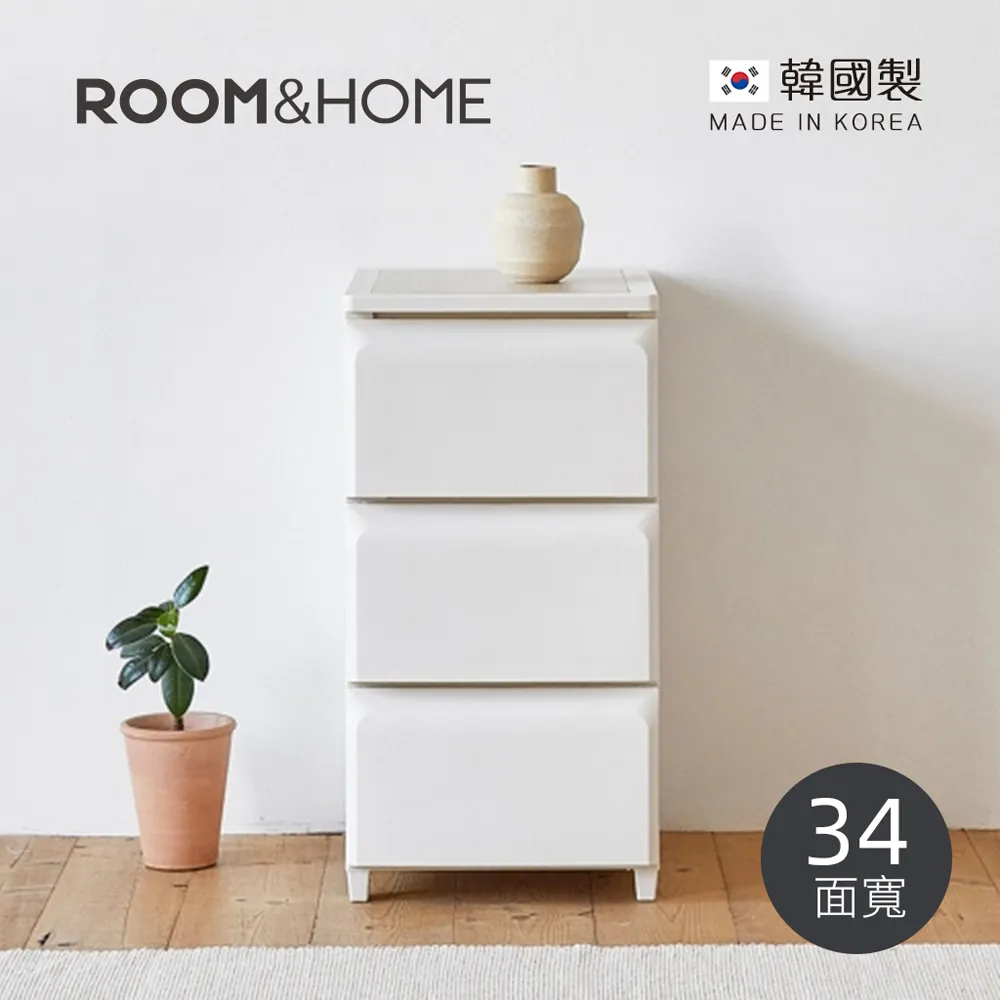 【韓國ROOM&HOME】韓國製34面寬五層抽屜收納櫃(木質天板)-DIY-多色可選 歷史價格詳細信息