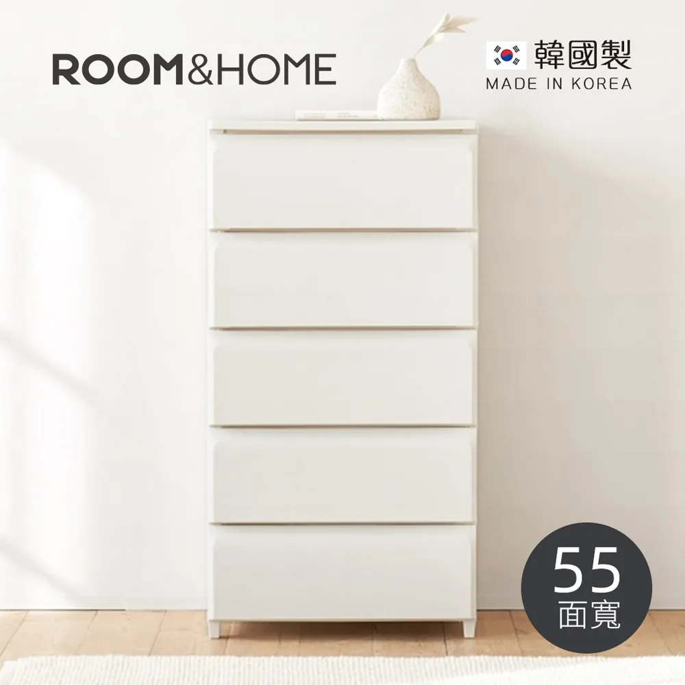 【韓國ROOM&HOME】韓國製34面寬五層抽屜收納櫃(木質天板)-DIY-多色可選 歷史價格詳細信息