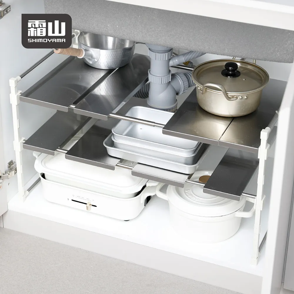 【日本霜山】304不鏽鋼水槽用伸縮式蔬果/餐具瀝水籃-小 歷史價格詳細信息