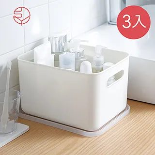 【日本霜山】無印風雙把手層架/櫥櫃收納籃-窄型-3入 歷史價格詳細信息