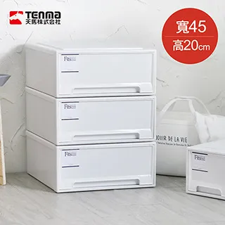 【日本天馬】Fits MONO純白系隨選18.4寬單層抽屜收納箱-3入 歷史價格詳細信息