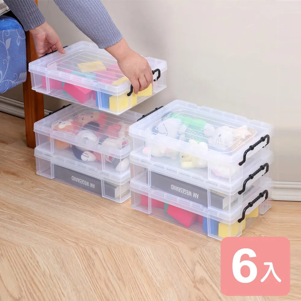 《真心良品》KEYWAY耐久型掀蓋式透明整理箱15L-6入 歷史價格詳細信息