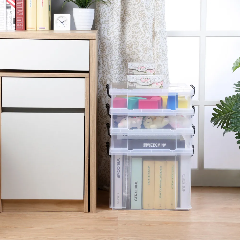 《真心良品》KEYWAY耐久型掀蓋式透明整理箱15L-6入 歷史價格詳細信息