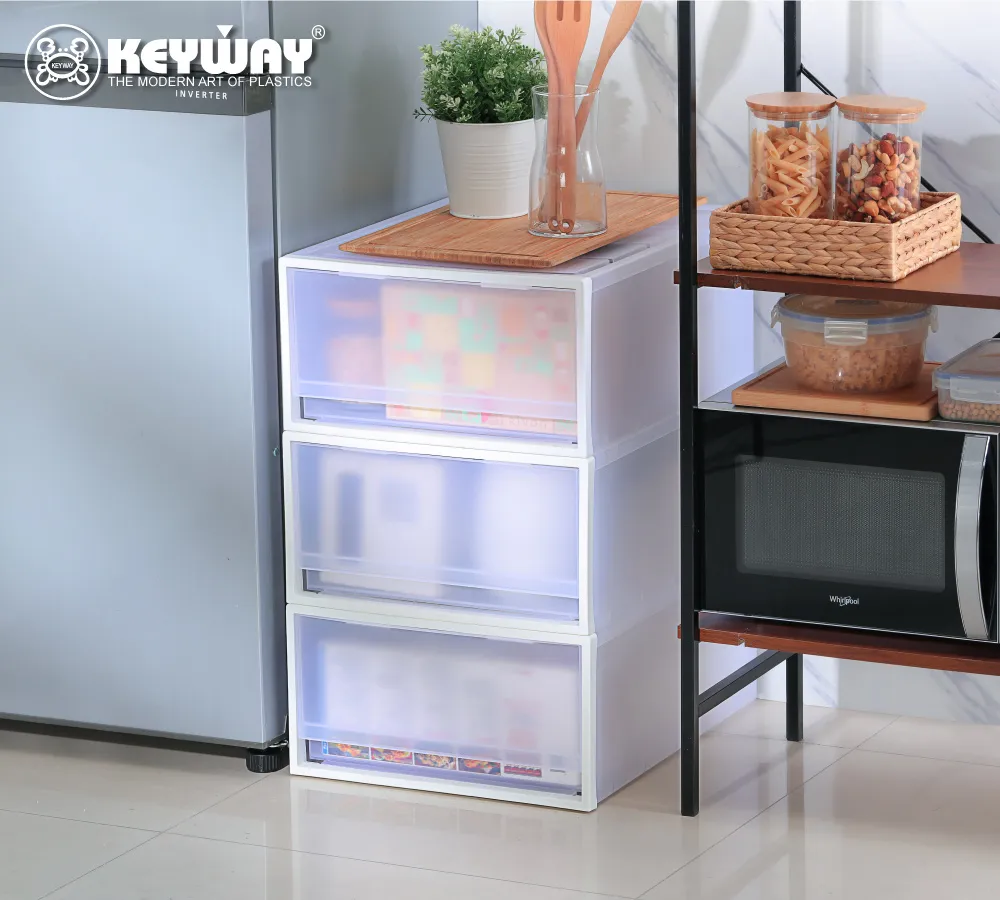 《真心良品》KEYWAY面寬32.7cm馬卡龍抽屜整理箱20L-3入組 歷史價格詳細信息