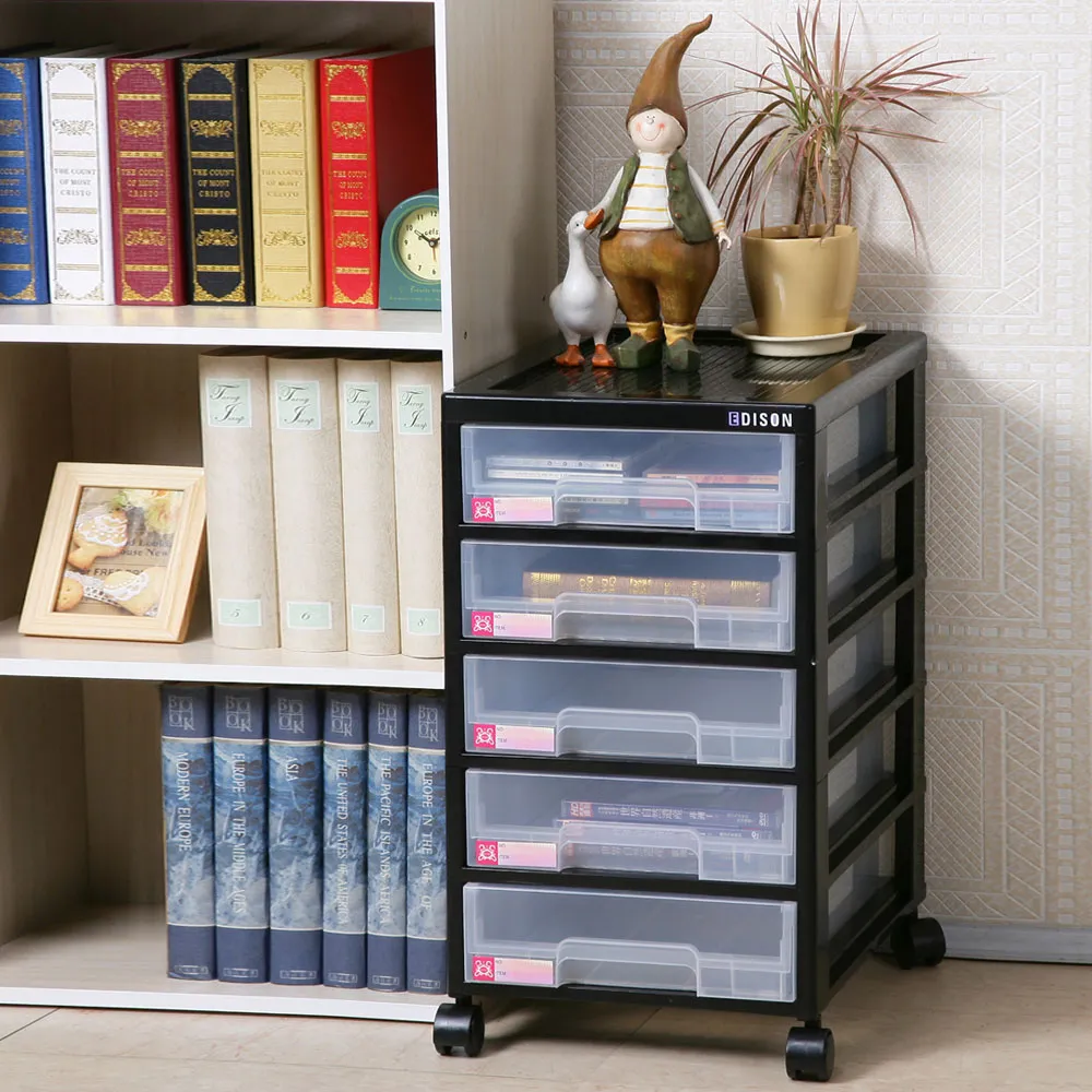 【真心良品】愛迪生五層附輪文件櫃-1入(收納櫃 公文櫃 KEYWAY DC50) 歷史價格詳細信息