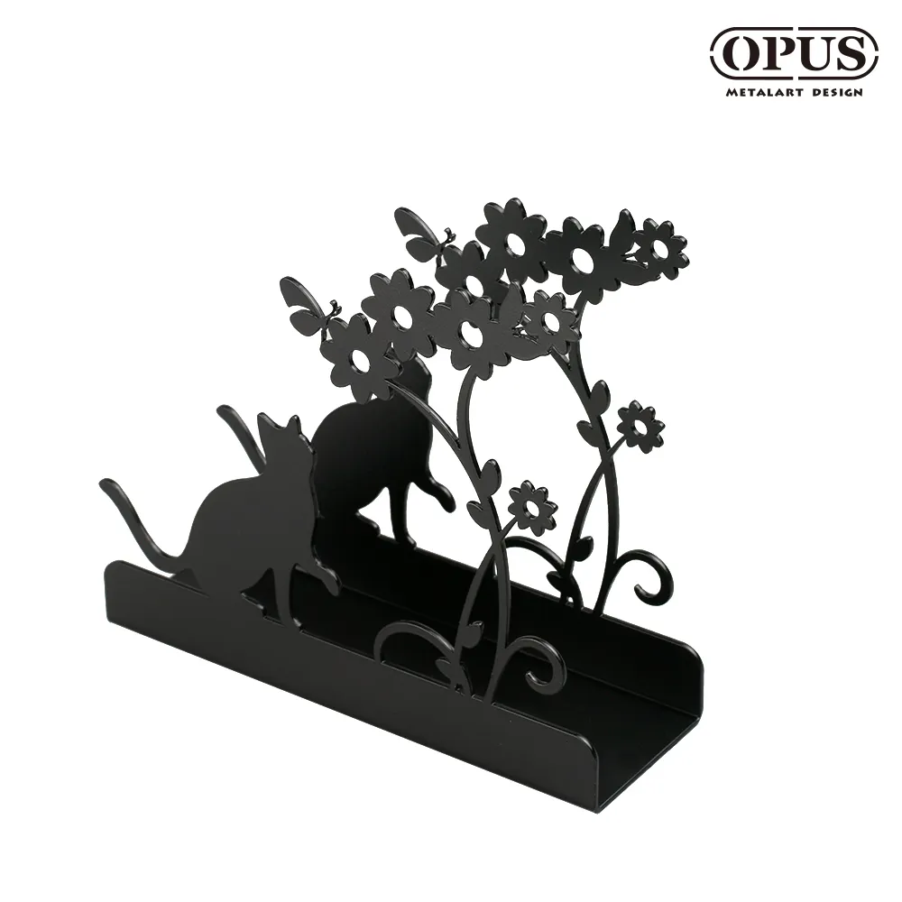【OPUS東齊金工】歐式鐵藝貓咪名片座(經典黑) 名片夾 名片架 商務名片盒 CA-ca02B 歷史價格詳細信息