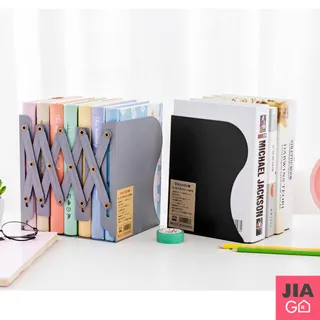 無印風 伸縮書架 折疊書架 帶擋板 白色 收納書架 桌面書架 文具 歷史價格詳細信息