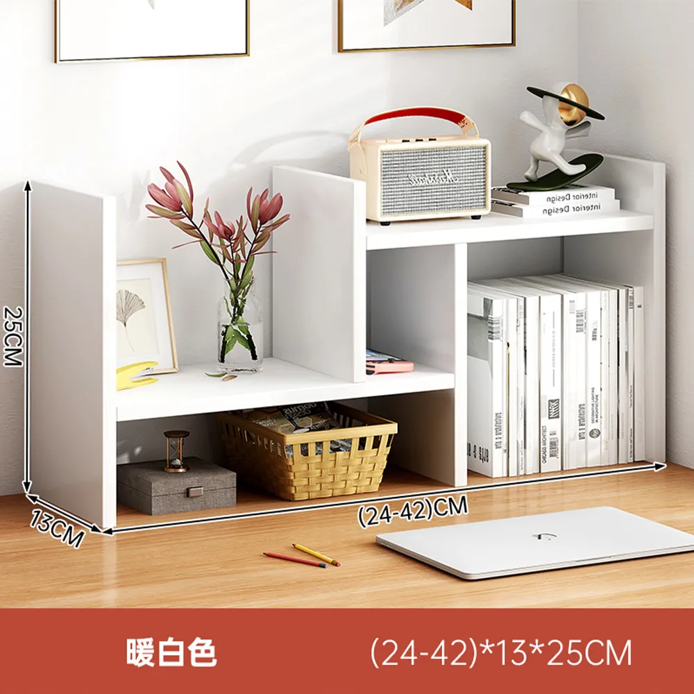 桌上型書架伸縮書架 桌上書架 書桌收納架 簡易書架★帶筆筒書立架書夾書立可伸縮書架簡易桌上初中生案頭收納學習用品 9 歷史價格詳細信息