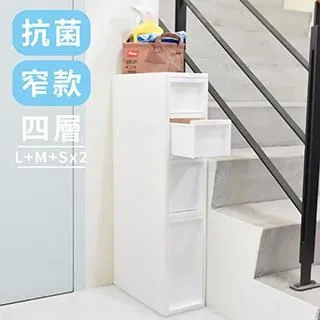 JEJ｜CLEPUTIH抗菌窄款附輪四層抽屜櫃-S2M1L1 歷史價格詳細信息