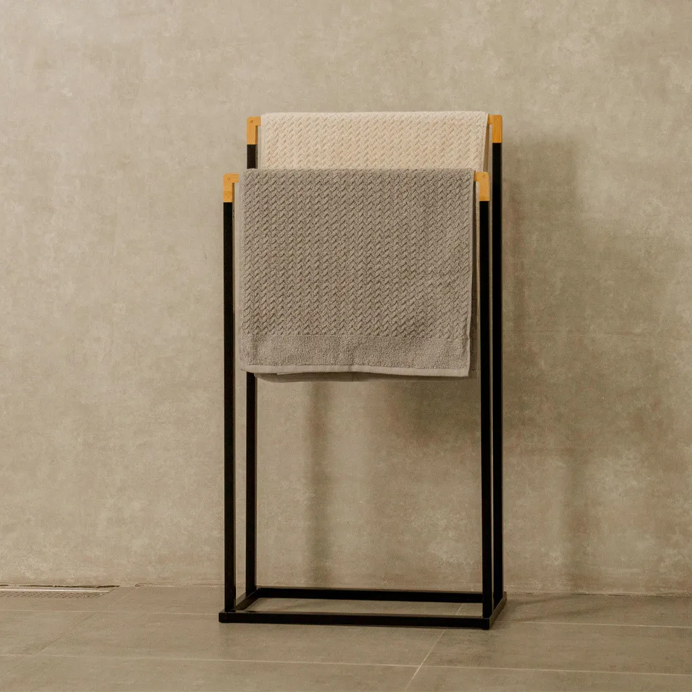 【ikloo】無印質感雙桿毛巾架/浴巾架 歷史價格詳細信息