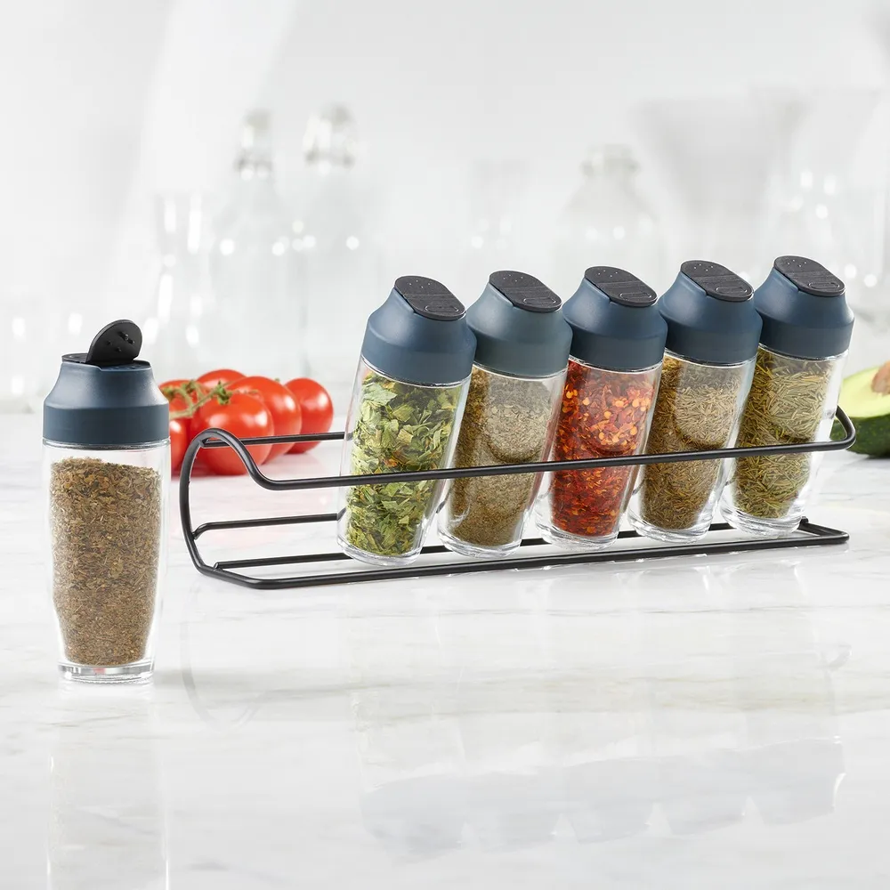 Trudeau 收納架+掀蓋玻璃調味罐6入 歷史價格詳細信息