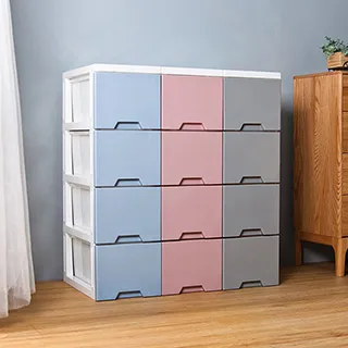 四層抽屜式元件零件儲物盒耐衝擊收納櫃 組合式零件盒工具箱套裝 W161 [9021874] 歷史價格詳細信息