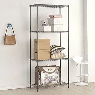 (鐵架王) 120*45*210四層烤漆層架-黑色 歷史價格詳細信息