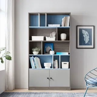 hoi! 林氏木業現代留白四抽儲物2.4M電視櫃 EF1M-胡桃+杏色 歷史價格詳細信息