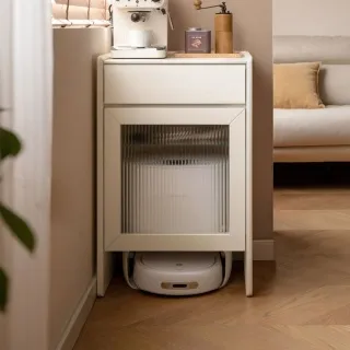 掃地機器人櫃 置物架 客廳收納櫃 帶輪可移動櫃 落地置物架 多層收納架 鐵藝收納架子 歷史價格詳細信息