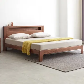 hoi! 西雅圖橡木多功能夜燈床 單人加大 Y90B13 歷史價格詳細信息