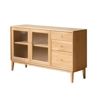 源氏木語橡木原木色玻璃滑門1.5M四格電視櫃 Y162N01 歷史價格詳細信息