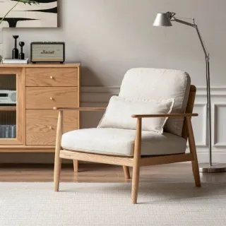 源氏木語柏林橡木原木色可拆洗三人布沙發 C193C 亞麻灰 歷史價格詳細信息