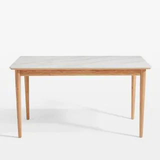 hoi! 林氏木業北歐自然白橡木岩板1.6M餐桌 BH2R 歷史價格詳細信息