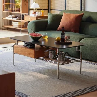 林氏木業秋辰系列復古風岩板1.6M餐桌 KQ1R 歷史價格詳細信息