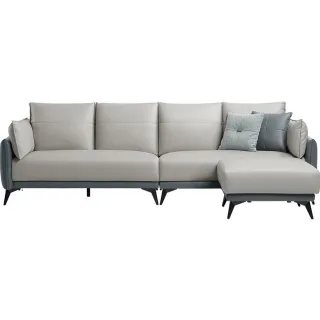 林氏木業溫柔拚色皮感科技布小四人沙發+腳踏 BS103-拿鐵棕 歷史價格詳細信息