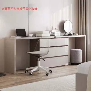 林氏木業簡約雙色抽屜櫃附鏡可伸縮化妝桌 OV2C-灰色 歷史價格詳細信息