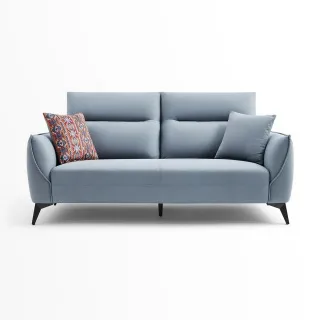 hoi! 林氏木業簡約時尚科技布雙人布沙發 S098-甜玉米色 歷史價格詳細信息