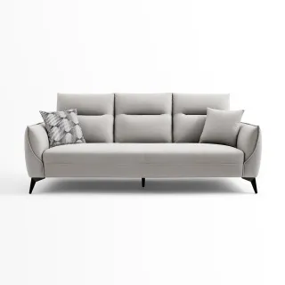 hoi! 林氏木業簡約時尚科技布雙人布沙發 S098-甜玉米色 歷史價格詳細信息